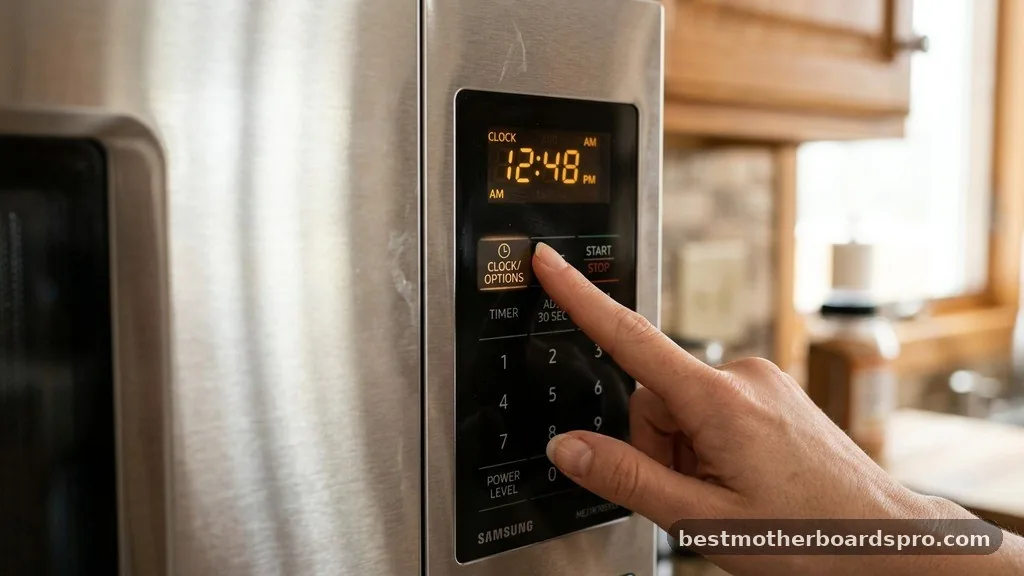 Identifying Your Control Panel Layout - how to set clock on samsung microwave