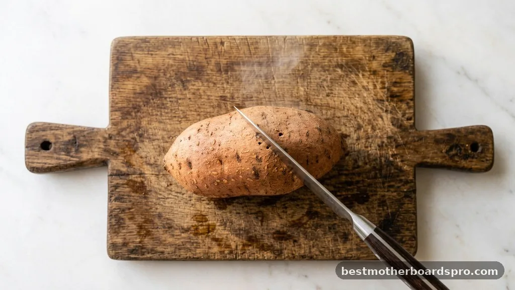 Preparing Your Sweet Potato for the Microwave - how to microwave sweet potato