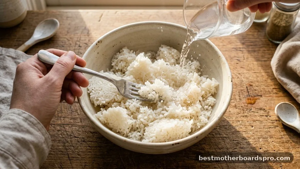 Reheating Previously Cooked Rice - can you microwave rice