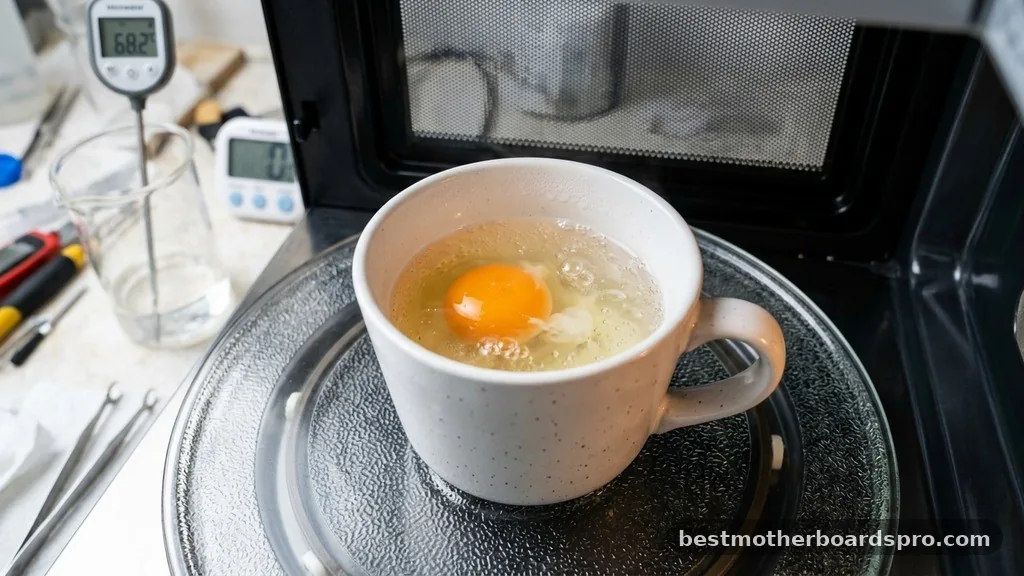 The Science Behind Microwave Egg Cooking - can you make a hard boiled egg in the microwave