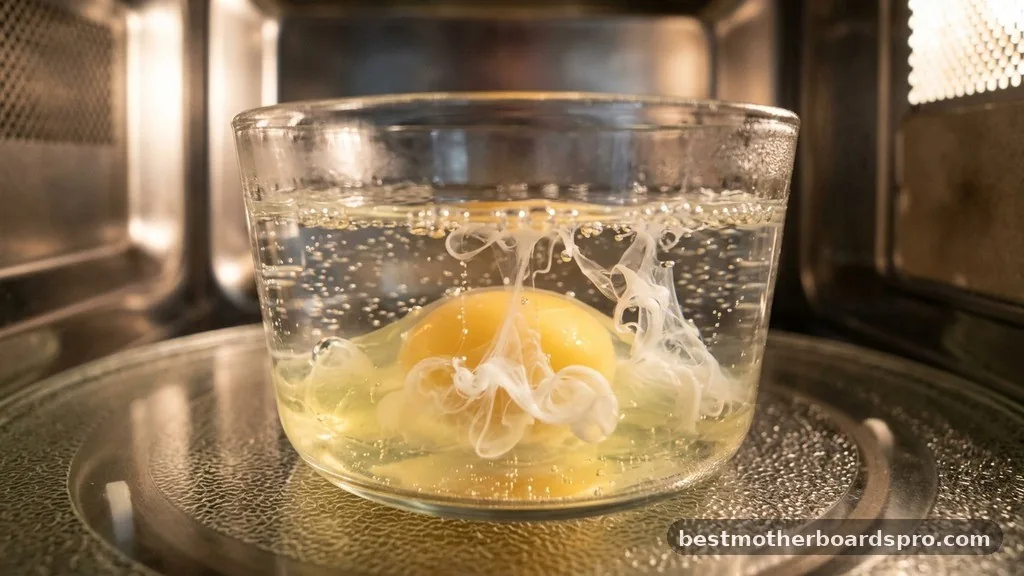 The Science of Microwave Poaching - how to make poached eggs in microwave