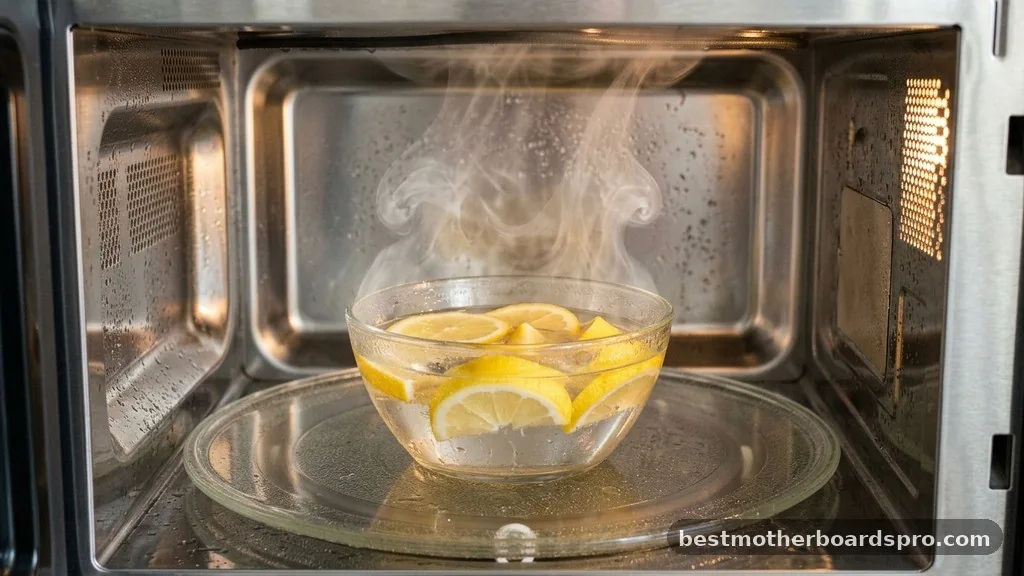 The Steam Method for Effortless Maintenance - how to clean the inside of a microwave