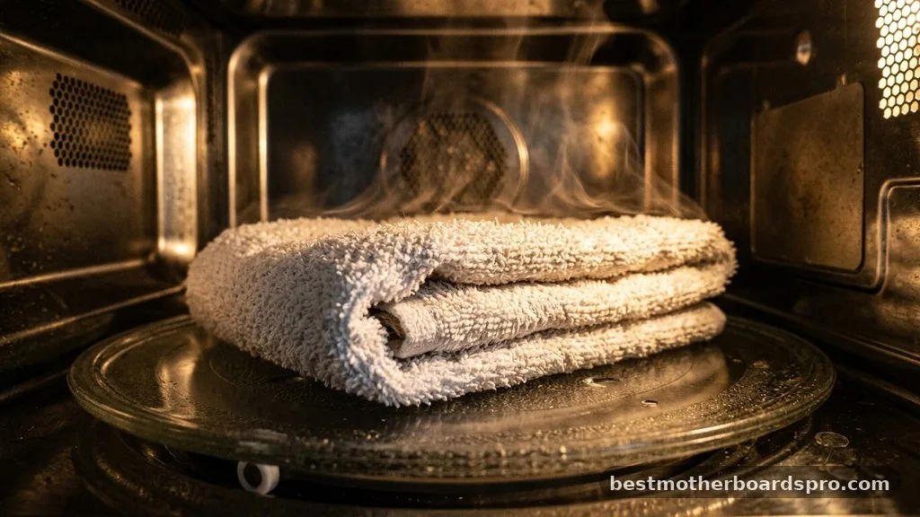 Understanding Microwave Physics and Fabric Heating - can you put a towel in the microwave