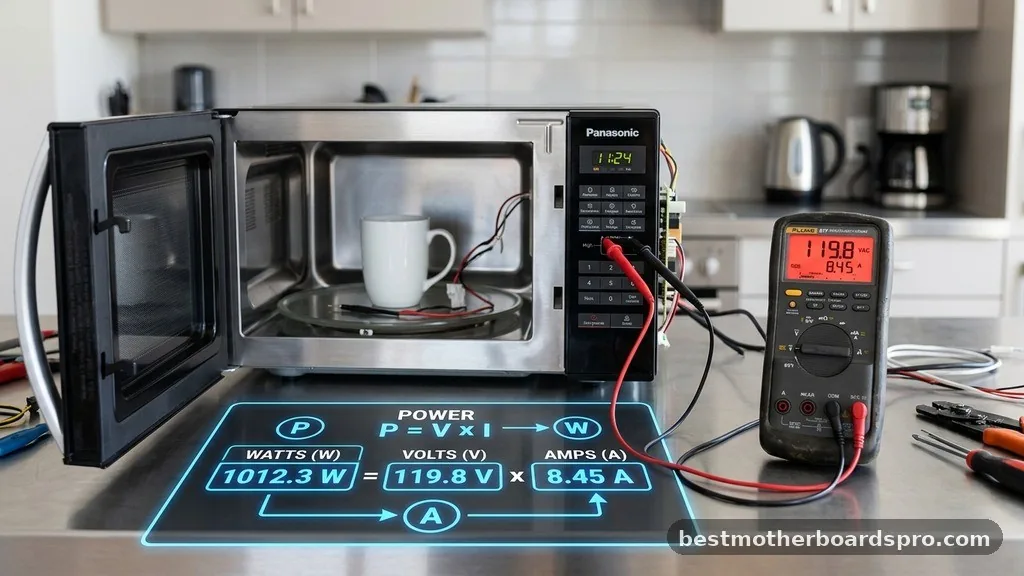 Understanding the Relationship Between Watts and Amps - how many amps does a microwave use