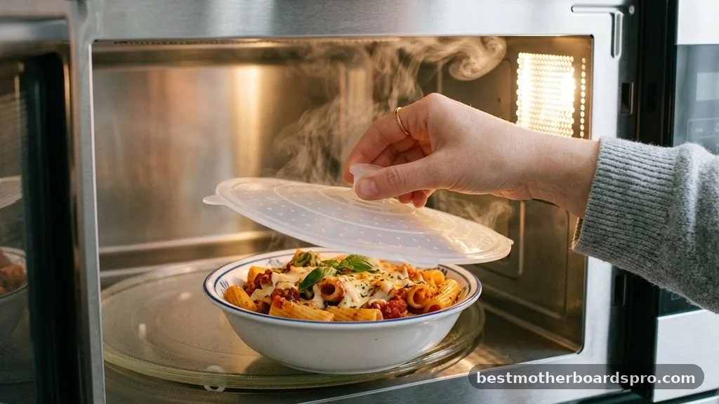 Use Covers - how to clean the microwave