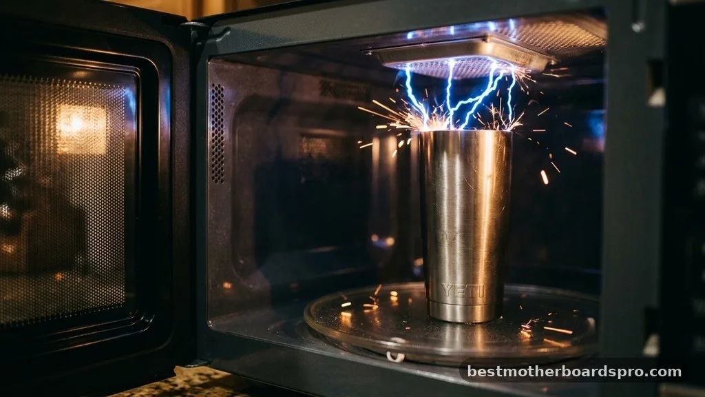 Why Microwaving Metal is Dangerous - can you put a yeti cup in the microwave