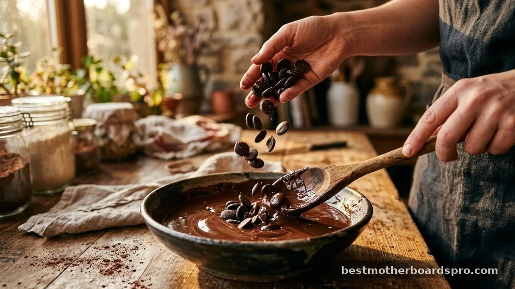 Adding the Seeds - how to temper chocolate in the microwave