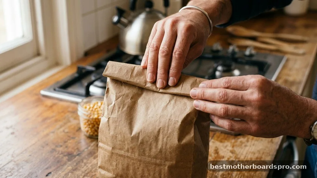 Addressing the Paper Bag Dilemma - how to make microwave popcorn without a microwave