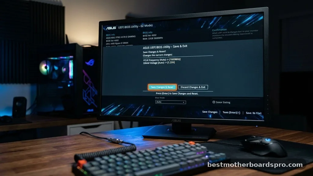 Applying and Saving Your Changes - how to enable xmp on asus motherboard