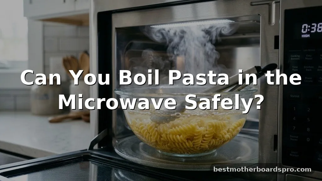 can you boil pasta in the microwave