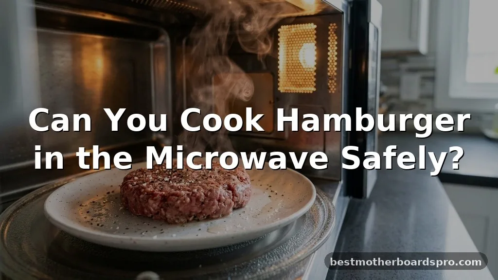 can you cook hamburger in the microwave