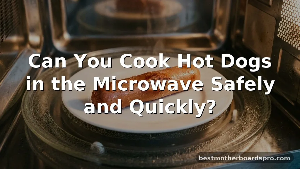 can you cook hot dogs in the microwave