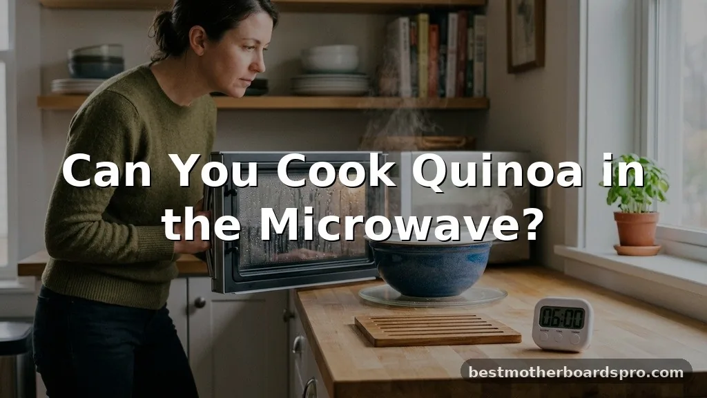 can you cook quinoa in the microwave