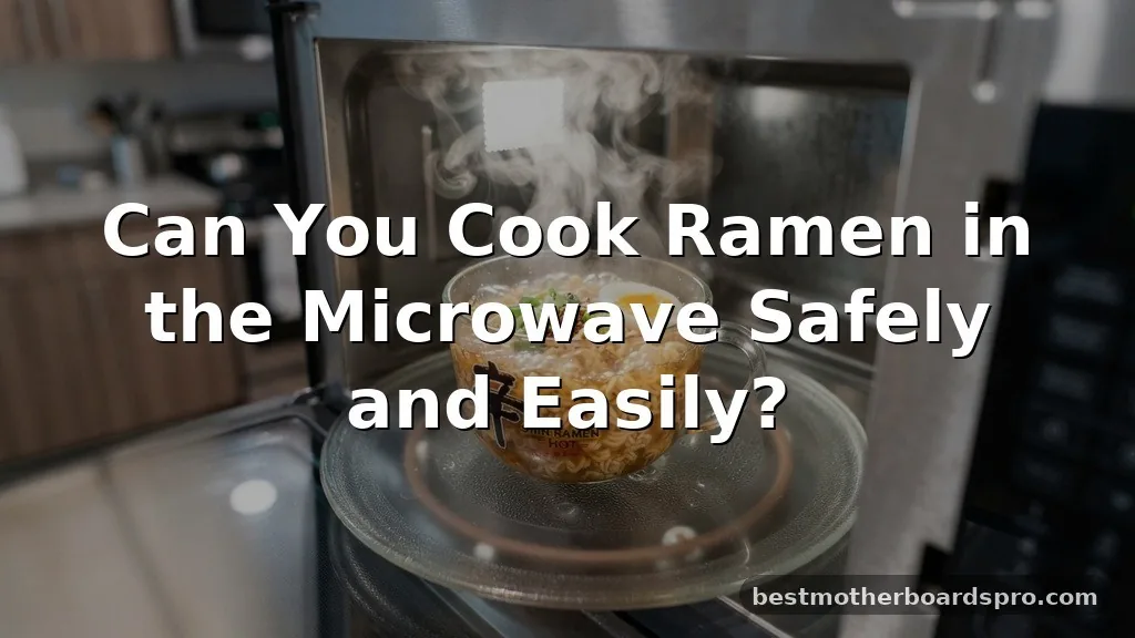 can you cook ramen in the microwave