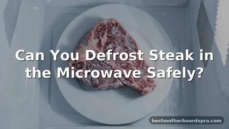 can you defrost steak in the microwave
