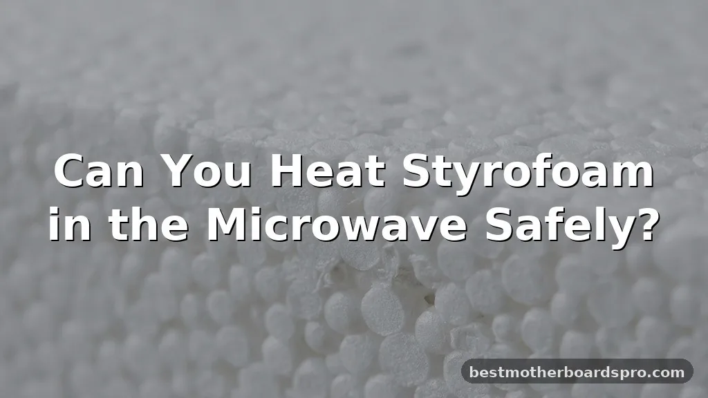 can you heat styrofoam in the microwave