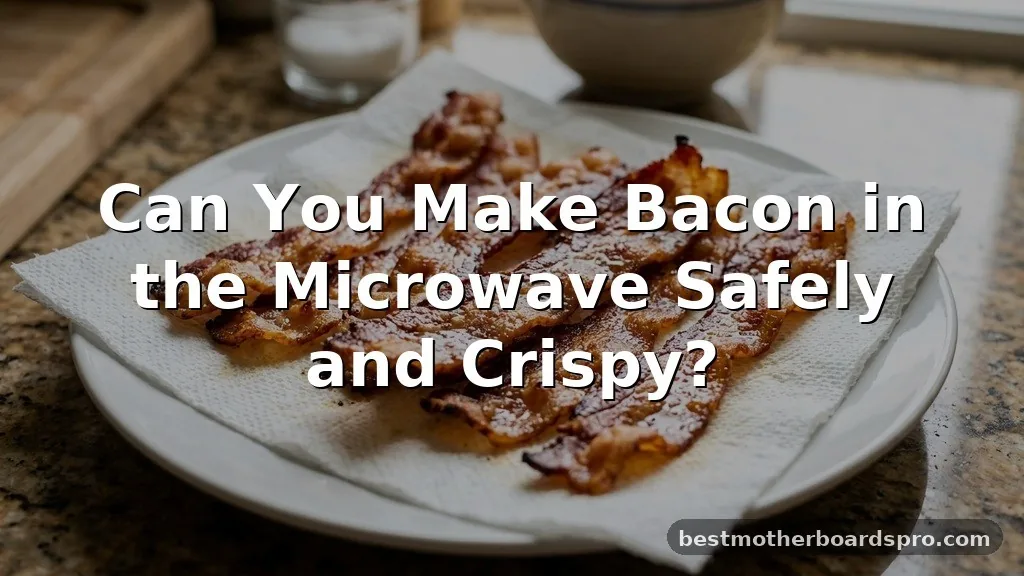can you make bacon in the microwave