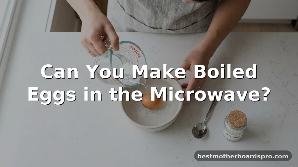 can you make boiled eggs in the microwave
