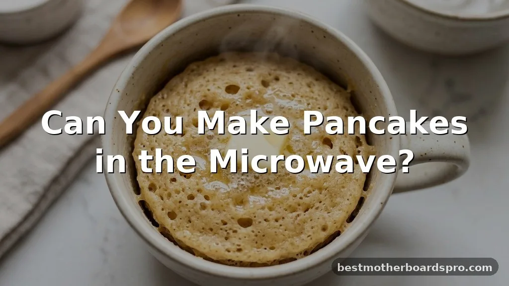 can you make pancakes in the microwave