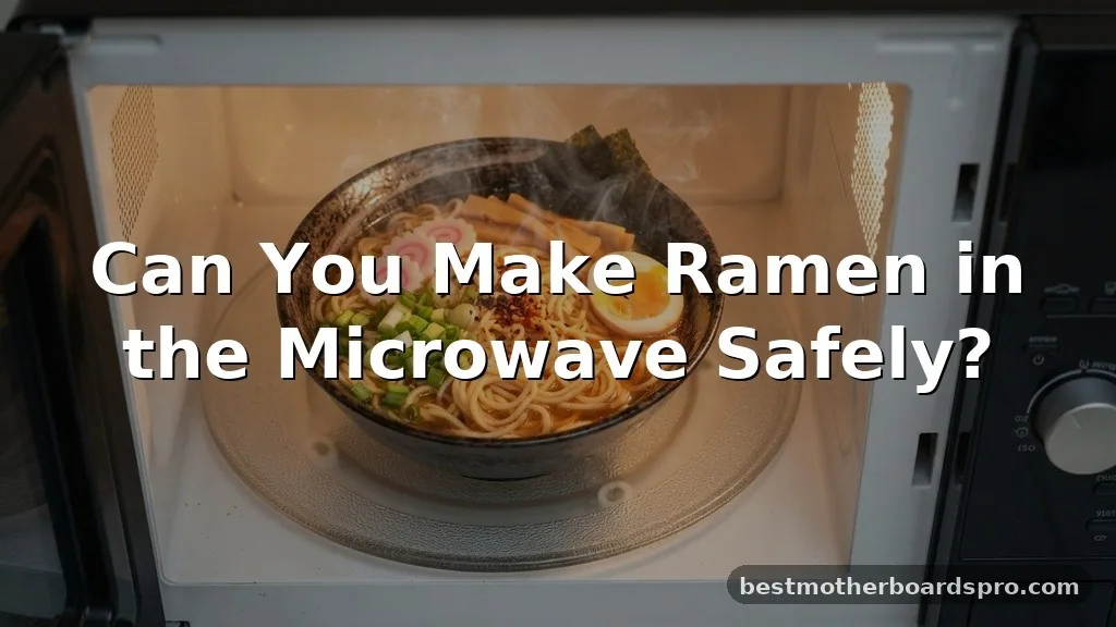 can you make ramen in the microwave
