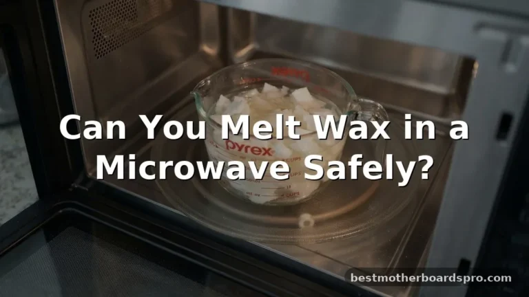 can you melt wax in a microwave