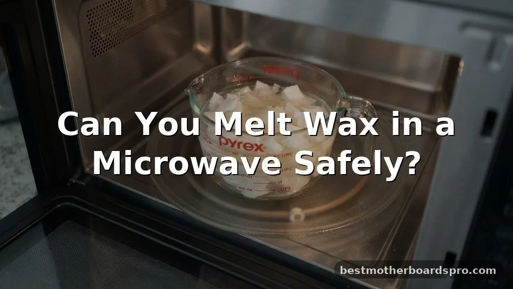 can you melt wax in a microwave