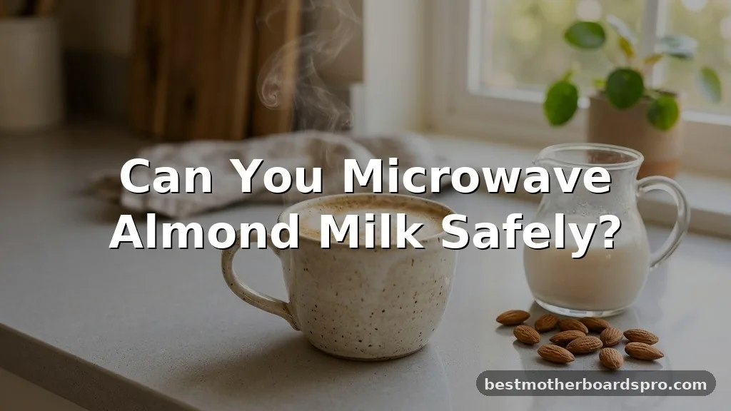 can you microwave almond milk