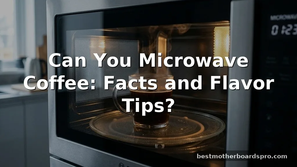 can you microwave coffee