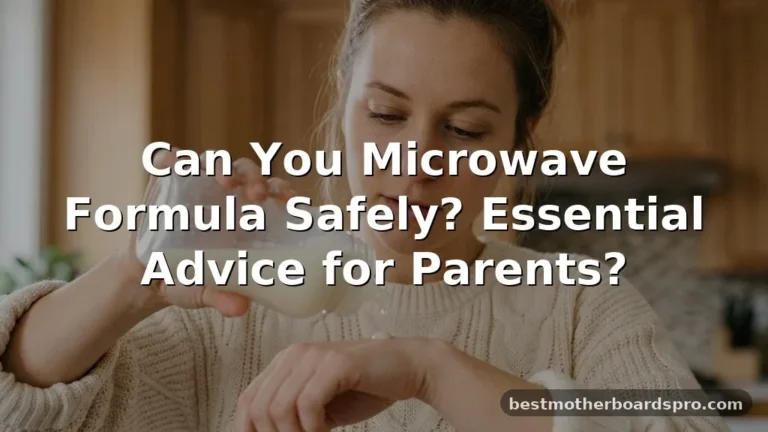 can you microwave formula