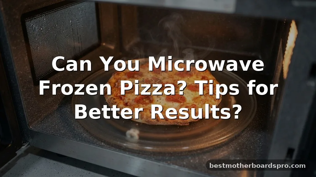 can you microwave frozen pizza