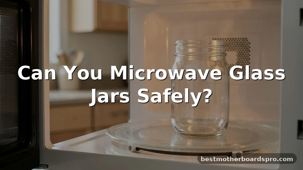 can you microwave glass jars