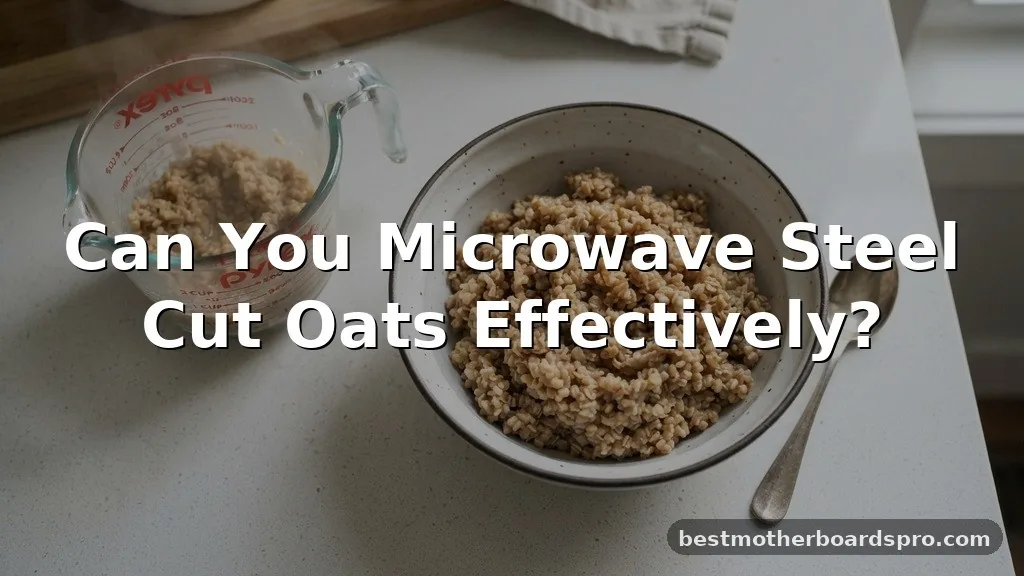 can you microwave steel cut oats