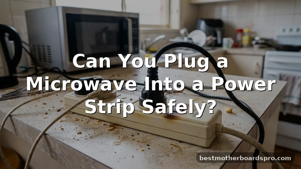 can you plug a microwave into a power strip