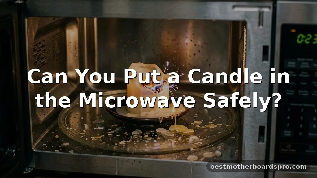 can you put a candle in the microwave