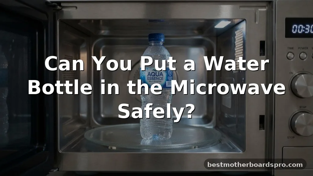 can you put a water bottle in the microwave