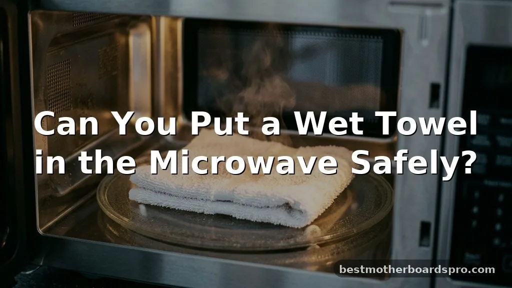 can you put a wet towel in the microwave