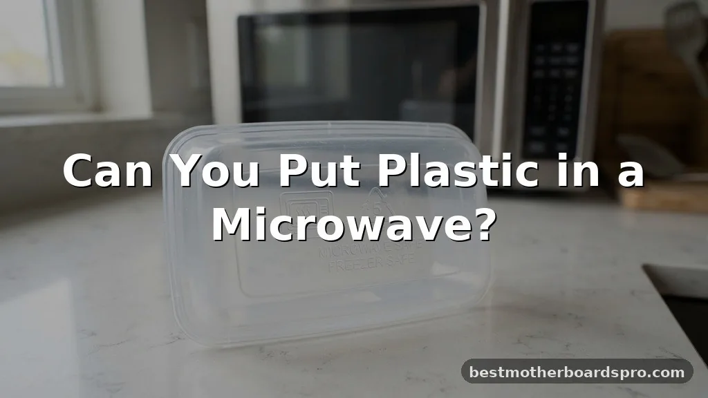can you put plastic in a microwave