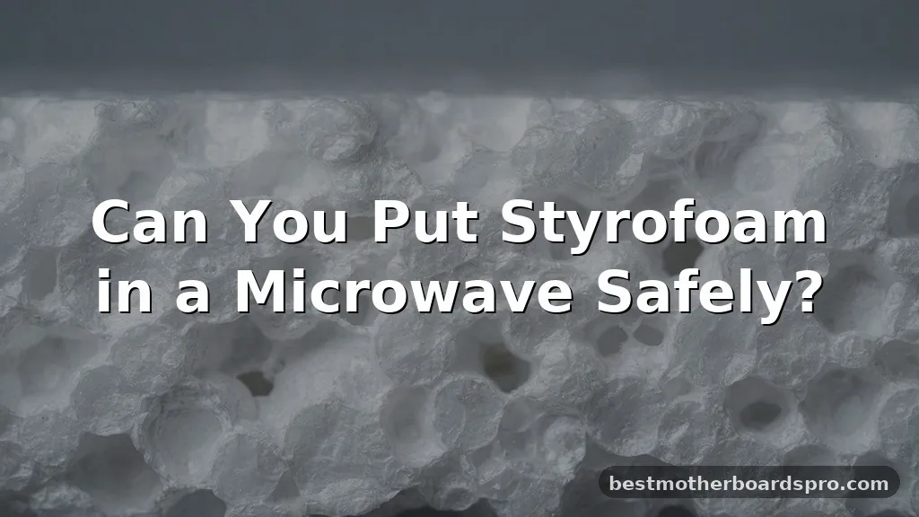 can you put styrofoam in a microwave