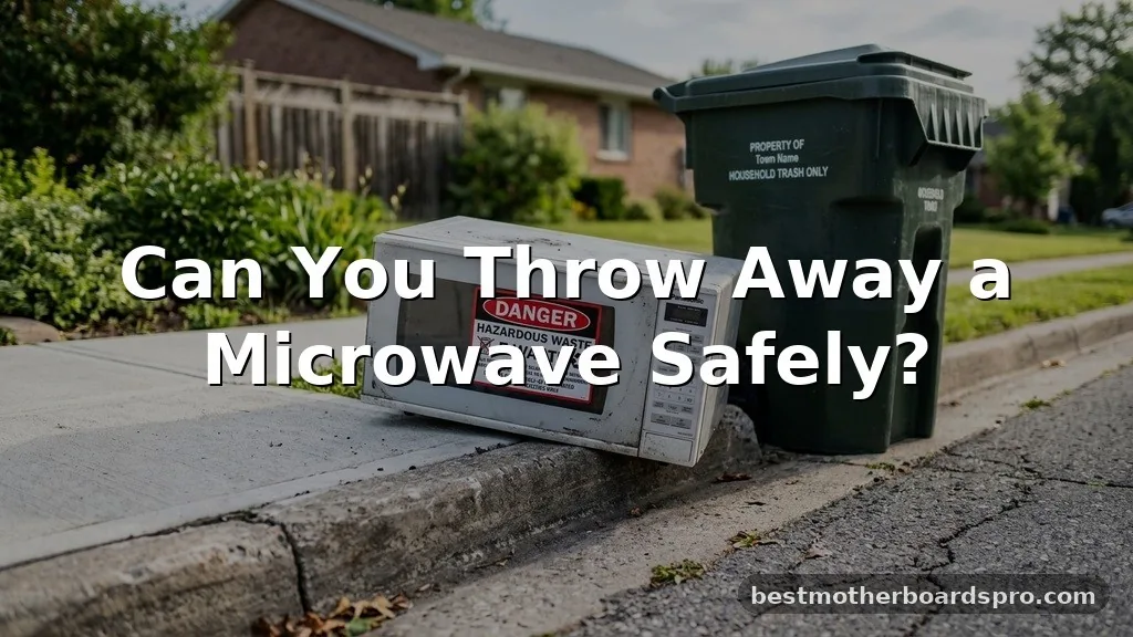 can you throw away a microwave