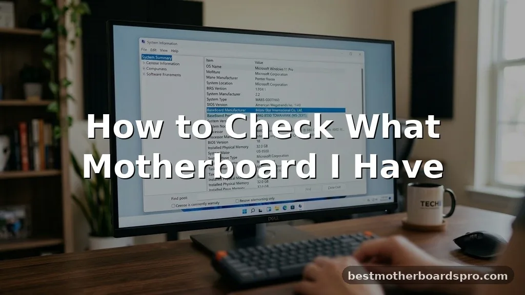 check what motherboard i have