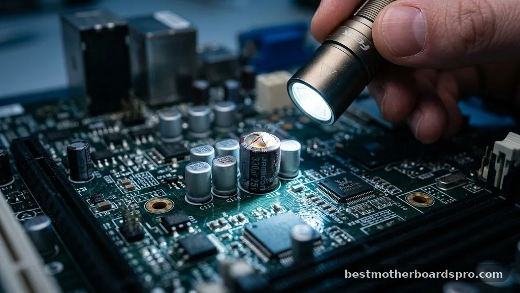 Checking for Damaged Capacitors - how to test motherboard