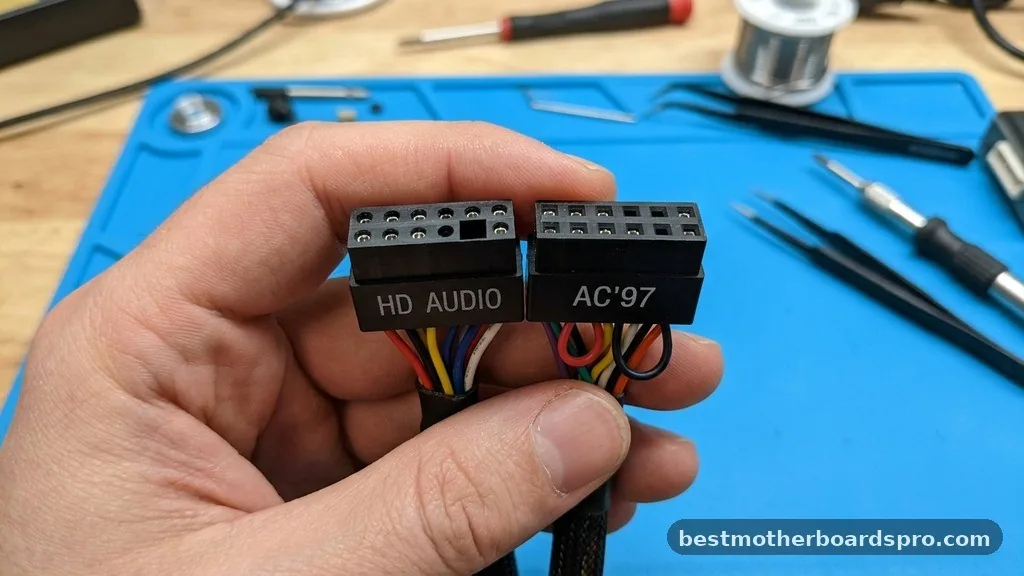 Comparing Audio Header Standards - where does hd audio plug into motherboard