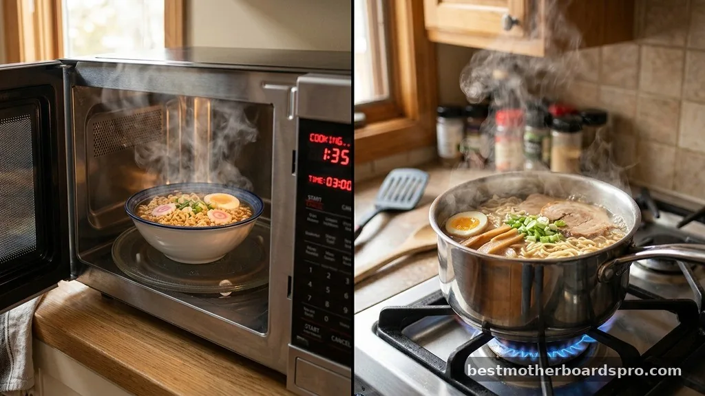 Comparing Cooking Methods - how to cook ramen noodles in microwave