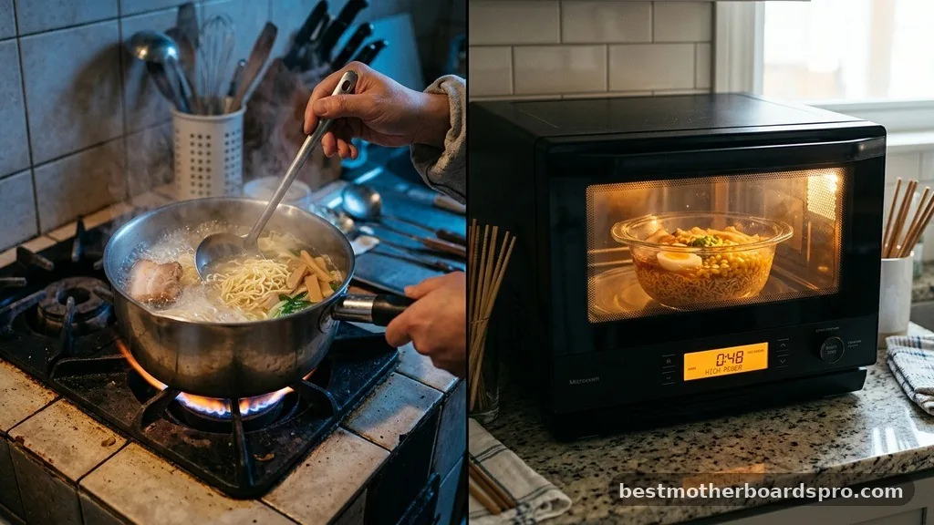 Comparing Cooking Methods - how long do you microwave ramen