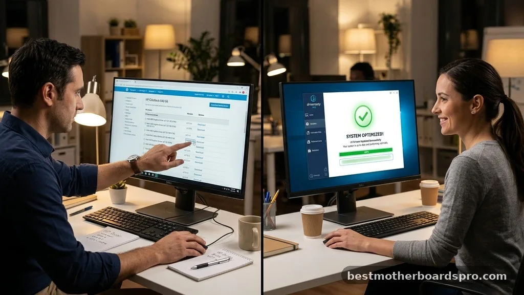 Comparing Manual vs. Automated Updates - how to install motherboard drivers