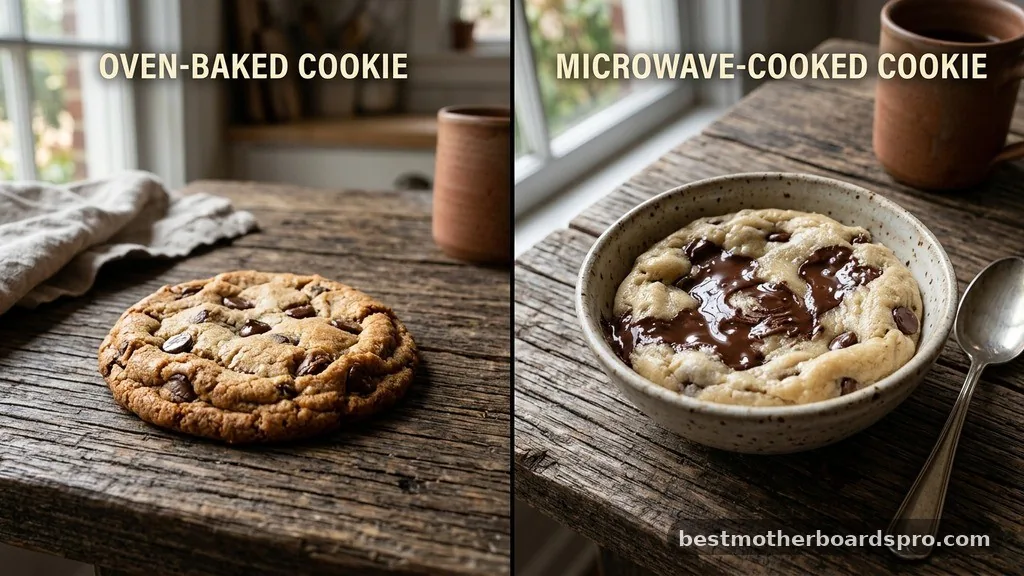 Comparing Oven Baking vs. Microwave Cooking - can you cook cookie dough in the microwave