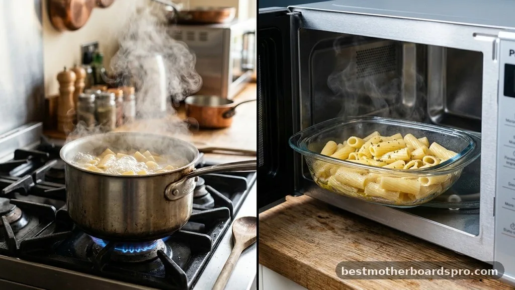 Comparing Traditional Boiling vs. Microwave Methods - can you boil pasta in the microwave