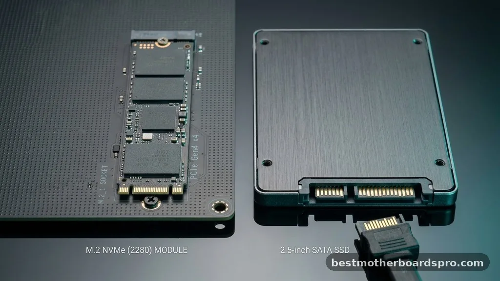 Comparison of Storage Interface Types - where does ssd go on motherboard