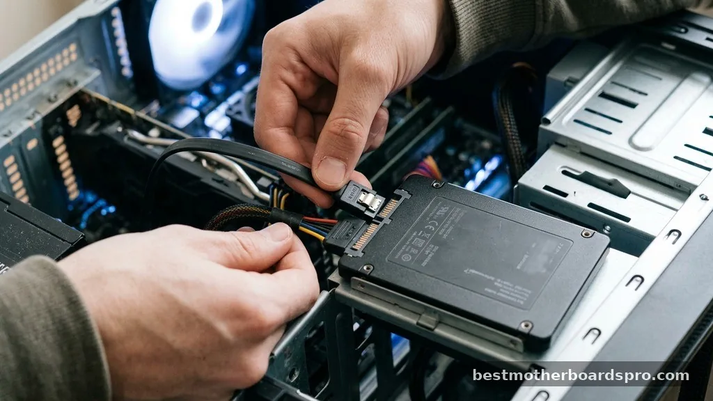 Connecting a 2.5-inch SATA SSD - how to install ssd on motherboard