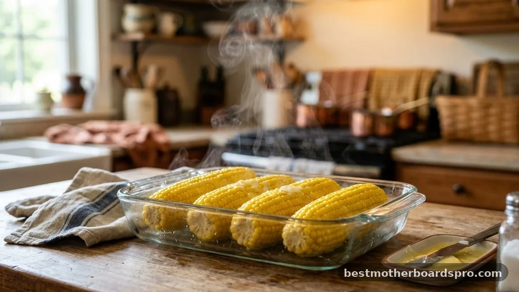 Cooking Corn Without the Husk - how long to microwave 4 ears of corn